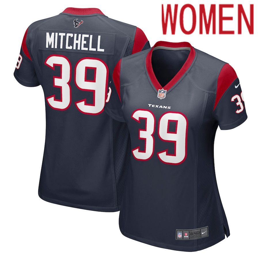 Women Houston Texans #39 Terrance Mitchell Nike Navy Nike Game NFL Jersey->women nfl jersey->Women Jersey